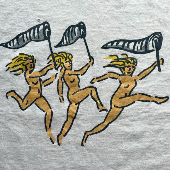 Vintage Obscure Three Muses Swatch Collectors Women Dancing Net T Shirt Watch XL - Picture 4 of 14